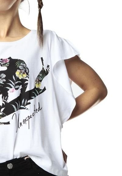 Camiseta blanca desigual online