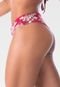 Calcinha Summer Soul Fio Duplo Cintura Baixa Floral Vermelho - Marca Summer Soul