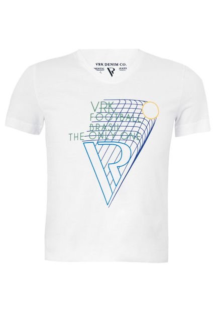 Camiseta VR Kids Football Branca - Marca VRK KIDS
