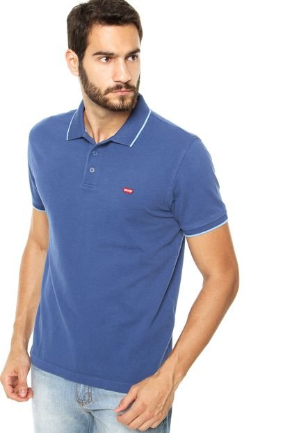 Camisa Polo Levis Logo Azul - Marca Levis