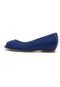 Peep Toe Usaflex Salto Interno Azul-Marinho - Marca Usaflex