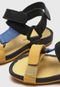 Sandália Tip Toey Joey Infantil Tricolor Preto/Amarelo - Marca Tip Toey Joey