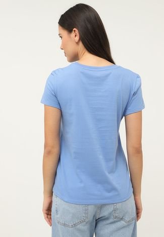 Camiseta Levis Reta Logo Azul