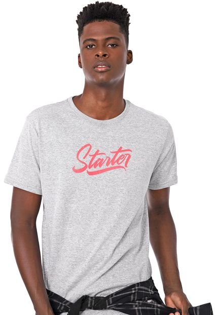 Camiseta Starter Lettering Cinza - Marca S Starter