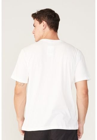 Camiseta NBA Estampada Boston Celtics Off White