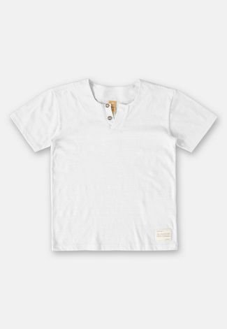 Conjunto Infantil Menino com Camiseta e Bermuda Up Baby Branco