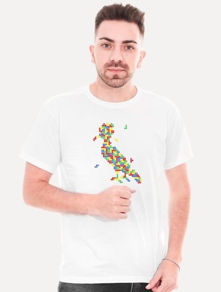 Camiseta Reserva Masculina Tetris Woodpecker Branca - Marca Reserva