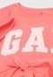Camiseta GAP Logo Floral Laranja - Marca GAP