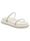 Sandália Feminina Papete Strass Confortável Off White - Marca Stessy Shoes