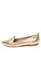 Mocassim Raphaella Booz Bico Fino Dourado - Marca Raphaella Booz