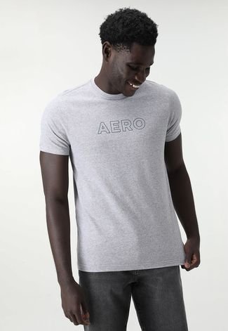 Camiseta Aeropostale Silkada Cinza