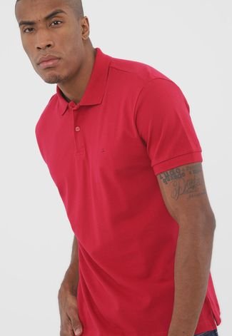 Camisa Polo Aramis Reta Logo Rosa