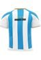Camiseta Filtro UV Infantil Argentina Copa Albiceleste Tri Campeã - Marca Over Fame