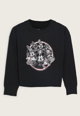 Camiseta Infantil GAP Mickey Mouse Preta