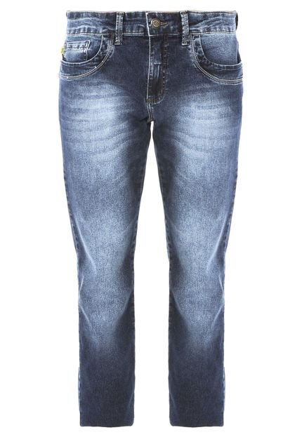 Calça Jeans Triton Straight Gils Reta Estonada Azul - Marca Triton