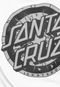 Camiseta Santa Cruz Raglan Outline Rob Dot Branca/Preta - Marca Santa Cruz