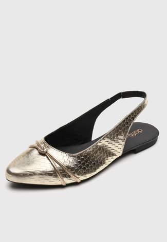 Sapatilha DAFITI SHOES Dourada - Compre Agora