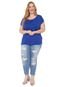 Blusa Cativa Plus Ilhoses Azul - Marca Cativa Plus