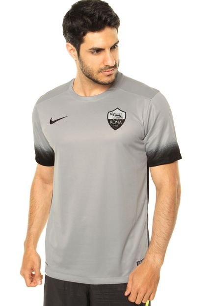 Camiseta Nike Roma SS Decept Stadium Jsy Cinza - Marca Nike