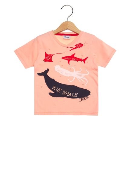 Camiseta Infantil Trick Diver Rosa - Marca Trick