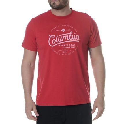 Camiseta Columbia Round Bound Vermelho Masculino - Marca Columbia
