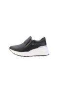 Tênis Slip On Via Marte e Meia VM24-08101 Preto-Branco - Marca Via Marte