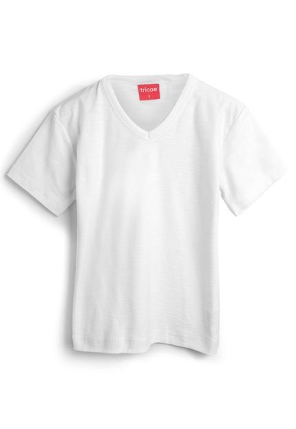 Camiseta Tricae Menino Lisa Branca - Marca Tricae