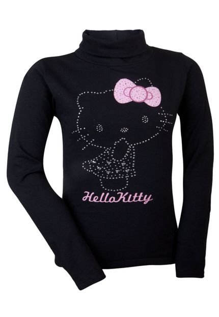 Blusa Hello Kitty Like Preta - Marca Hello Kitty