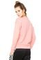 Moletom Flanelado adidas Branded Crew Rosa - Marca adidas Performance