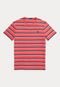 Camiseta Polo Ralph Lauren Listras Vermelha - Marca Polo Ralph Lauren