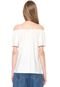 Blusa Malwee Ombro a Ombro Off-White - Marca Malwee