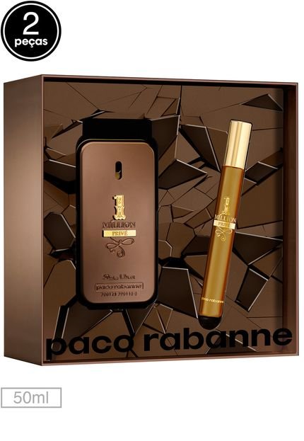 Kit 2pçs Perfume Masculino Paco Rabanne One Million Privé 50ml - Marca Paco Rabanne