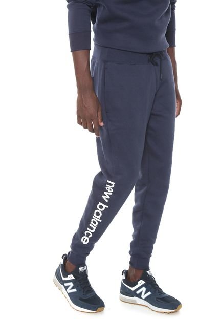 Calça Moletom New Balance Jogger Logo Azul-marinho - Marca New Balance