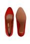 Scarpin Couro Santa Lolla Basic  Vermelho - Marca Santa Lolla