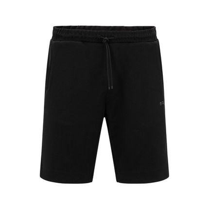 Shorts Regular Fit Em Material Misto Com Logo Curvo - Marca BOSS