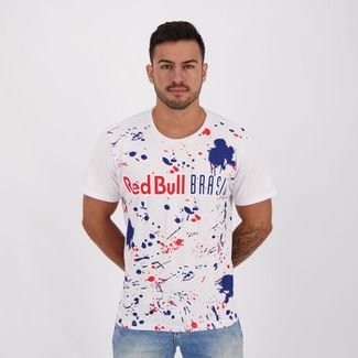 Camiseta Red Bull Brasil Estampada Branca