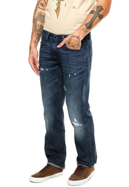 Calça Jeans Levis Destroyed Azul - Marca Levis