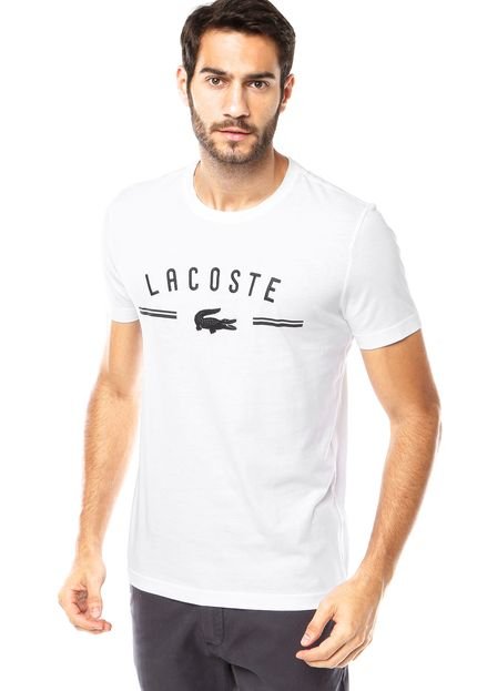 Camiseta Lacoste Jacaré Branca - Marca Lacoste