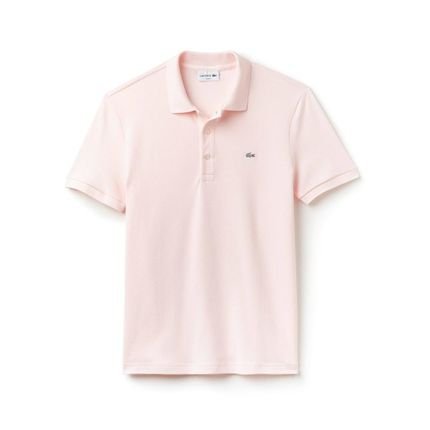 Camisa Polo Lacoste Slim Fit Masculina em Petit Rosa - Marca Lacoste