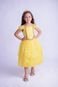 Fantasia Vestido Princesa Muvile Amarelo - Marca Muvile Fantasias