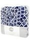 Roupão Corttex Home Design Flannel Estampado Clover M Azul/Branco - Marca Corttex