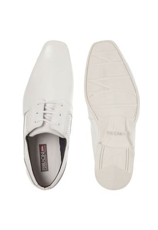 Sapato Social Ferracini Perfurado Branco