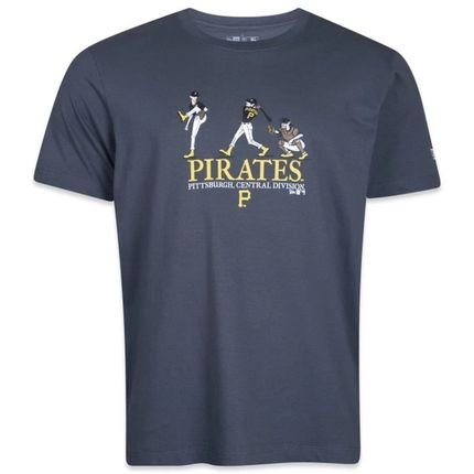 Camiseta New Era Regular Pittsburgh Pirates Chumbo - Marca New Era