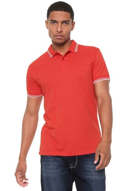 Camisa Polo Colcci Reta Básica Vermelha - Marca Colcci