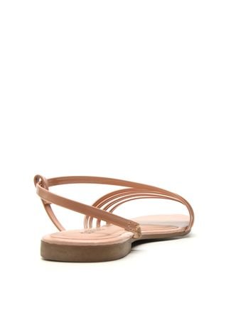 Sandália DAFITI SHOES Tiras Nude - Compre Agora