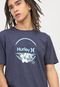 Camiseta Hurley Aqua Floral Azul-Marinho - Marca Hurley