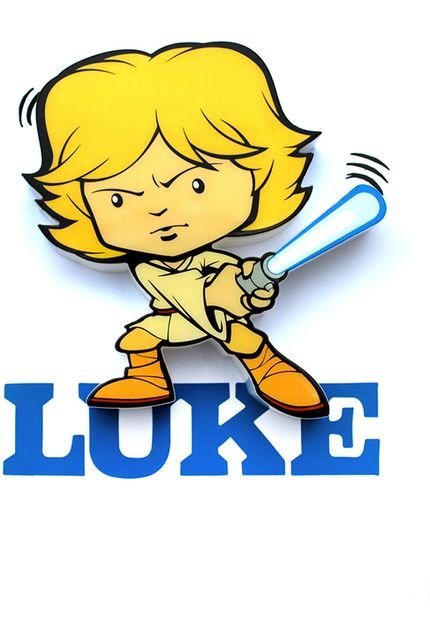 Mini Luminária 3D Light FX Star Wars Luke Skywalker - Marca 3D Light FX