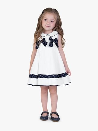 Vestido Infantil Menina Milon Branco