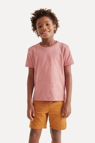 Camiseta Simples Reserva Mini Rosa