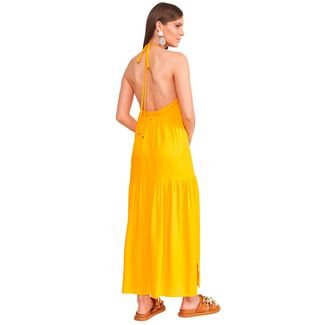 Vestido Linho Colcci Loose VE24 Amarelo Feminino